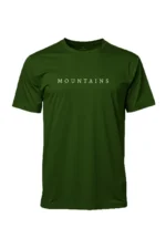 camiseta masculina poliamida uv mountains verde escuro
