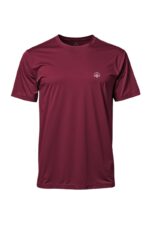 camiseta masculina poliamida uv nos alpes bordo