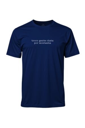 camiseta masculina poliamida uv troco gente chata por montanha marinho