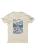 Camiseta Masculina Princípios de Mínimo Impacto off white