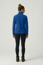 Jaqueta fleece feminina trekker snow nos alpes