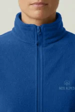 Jaqueta fleece feminina trekker snow nos alpes