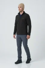 Jaqueta fleece masculina trekker dark nos alpes