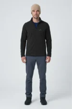 Jaqueta fleece masculina trekker dark nos alpes
