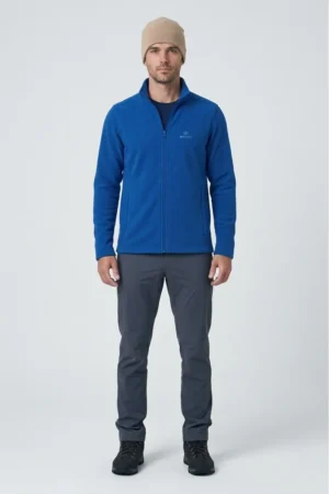 Jaqueta fleece masculina Trekker Snow nos alpes