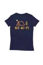 camiseta feminina no-wi-fi marinho costas