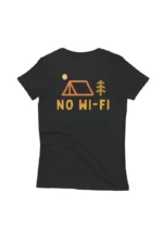 camiseta feminina no-wi-fi preto costas