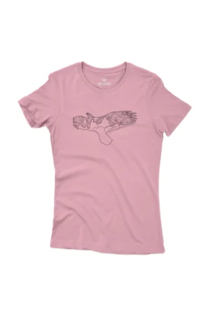 Camiseta Feminina Fitz Roy rosa