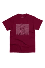 Camiseta Masculina Mountains Are Calling Bordo