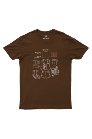 Camiseta Masculina Trail Vibes marrom