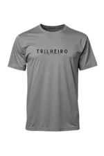 camiseta masculina poliamida uv trilheiro cinza