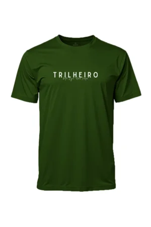 camiseta masculina poliamida uv trilheiro verde