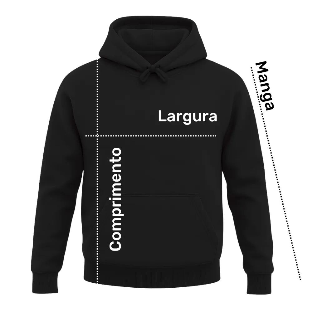 medidas moletom canguru
