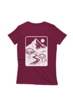Camiseta Feminina Wild And Free Bordo