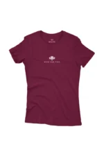 Camiseta Feminina Wild And Free Bordo