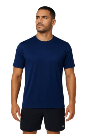 Camiseta Masculina Básica Poliamida UV Marinho