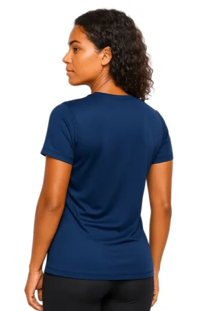 Camiseta Feminina Básica Poliamida UV Marinho