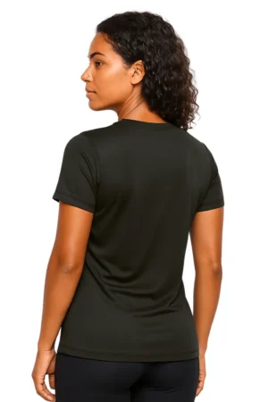 Camiseta Feminina Básica Poliamida UV Preto