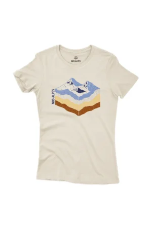 Camiseta Feminina Nos Alpes Geo Off White