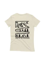 Camiseta Feminina Over In The Mountains Off White