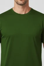 Camiseta Masculina Básica Poliamida UV Verde Escuro