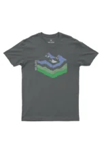 Camiseta Masculina Nos Alpes Geo Chumbo