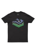 Camiseta Masculina Nos Alpes Geo Preto
