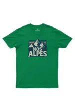 Camiseta Masculina Nos Alpes Verde