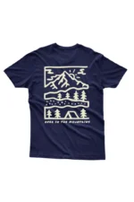 Camiseta Masculina Over In The Mountains Marinho