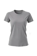camiseta feminina poliamida uv básica Cinza
