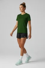 Camiseta Feminina Básica Poliamida UV Verde Escuro