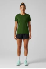 Camiseta Feminina Básica Poliamida UV Verde Escuro