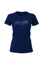 Camiseta Feminina Poliamida UV Fitz Roy marinho