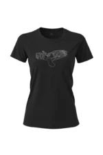 Camiseta Feminina Poliamida UV Fitz Roy preto