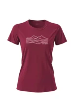 Camiseta Feminina Poliamida UV Serra do Mar Bordo