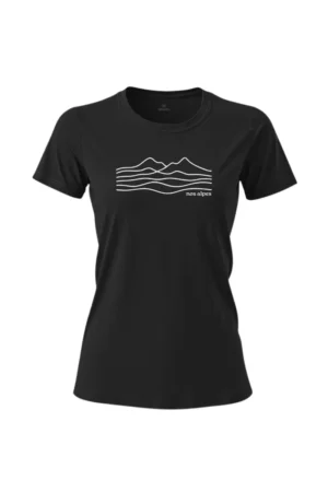 Camiseta Feminina Poliamida UV Serra do Mar Preto