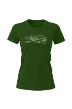 Camiseta Feminina Poliamida UV Serra do Mar Verde Escuro