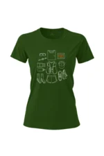 Camiseta Feminina Poliamida UV Trail Vibes verde