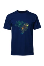 Camiseta Masculina Poliamida UV Biomas no Brasil marinho