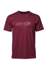 Camiseta Masculina Poliamida UV Fitz Roy bordo