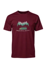 Camiseta Masculina Poliamida UV Happiness Only Real When Shared Bordo