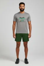 Camiseta Masculina Poliamida UV Happiness Only Real When Shared Cinza