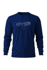 Camiseta Masculina Poliamida UV Manga Longa Fitz Roy marinho