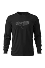 Camiseta Masculina Poliamida UV Manga Longa Fitz Roy preto