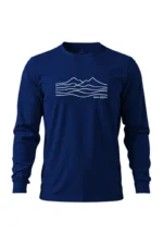 Camiseta Masculina Poliamida UV Manga Longa Serra do Mar marinho