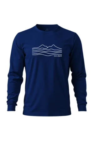 Camiseta Masculina Poliamida UV Manga Longa Serra do Mar marinho