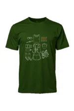 Camiseta Masculina Poliamida UV Trail Vibes verde