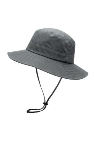 Chapéu Australiano Unissex Poliamida UV Nos Alpes Cinza Escuro