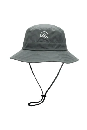 Chapéu Australiano Unissex Poliamida UV Nos Alpes Cinza Escuro