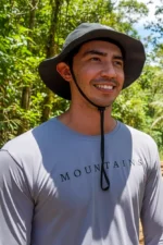 Chapéu Australiano Poliamida UV Nos Alpes Cinza Escuro